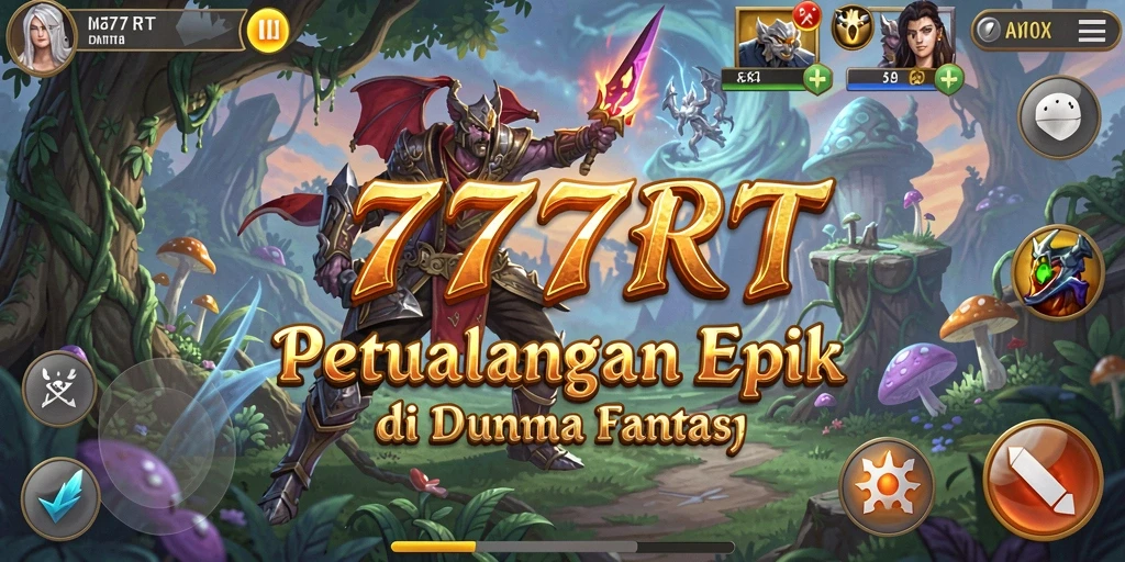 Screenshot <strong>777RT</strong> memperlihatkan pemain menjelajahi dunia penuh petualangan.