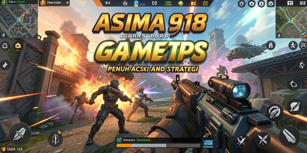 Screenshot gameplay ASIA918 menampilkan aksi pertempuran yang menegangkan.