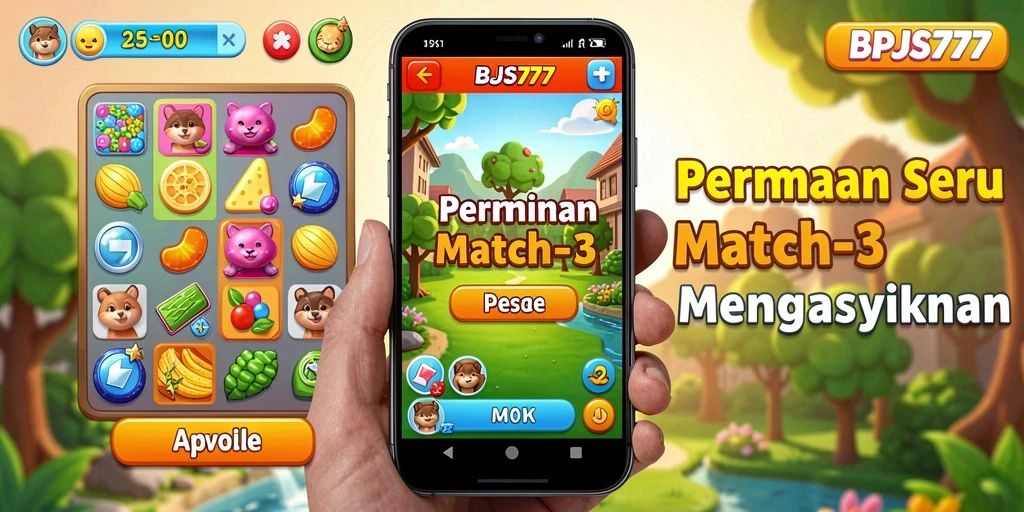 Tampilan gameplay BPJS777 yang penuh warna dan menantang.