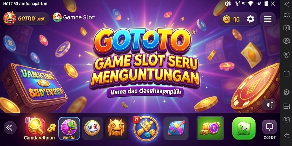 Screenshot menunjukkan gameplay seru dari game Slot GOTOTO.