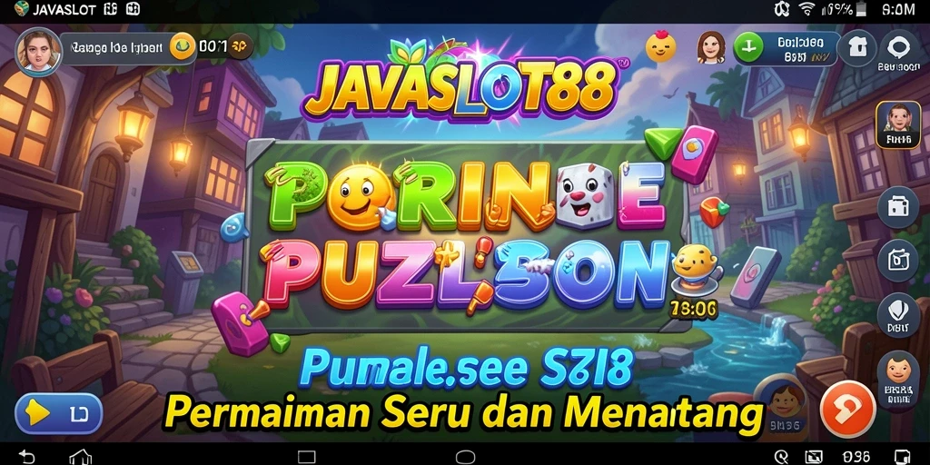Screenshot utama gameplay JAVASLOT88 menampilkan tantangan puzzle yang menarik.