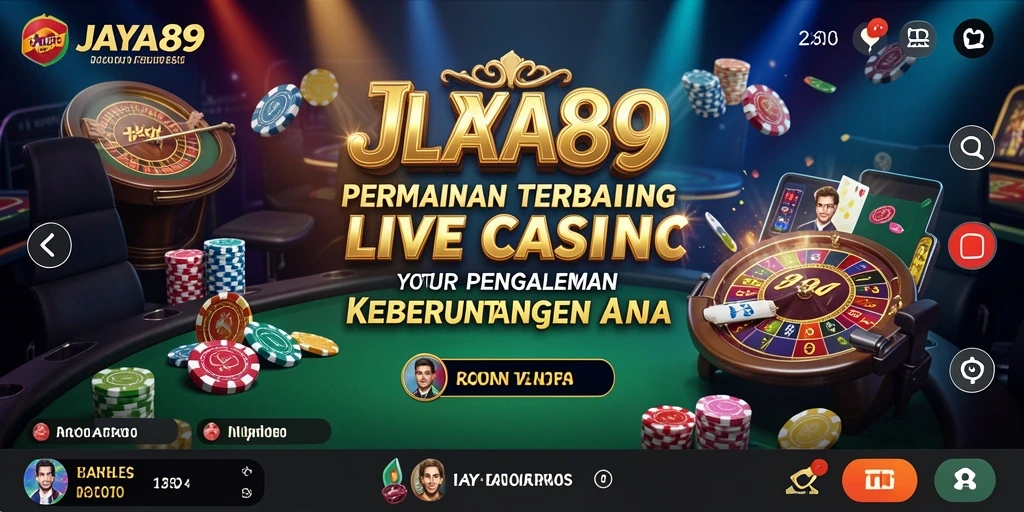 Tampilan gameplay JAYA89 dengan dealer langsung dan interaksi yang mengasyikkan.