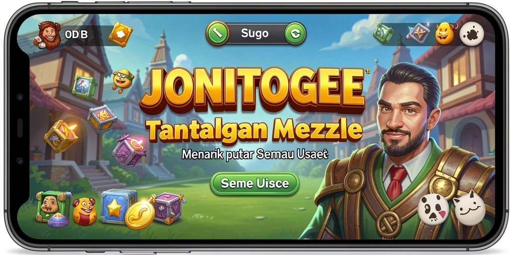 Gameplay menarik dari JONITOGEL di layar ponsel.