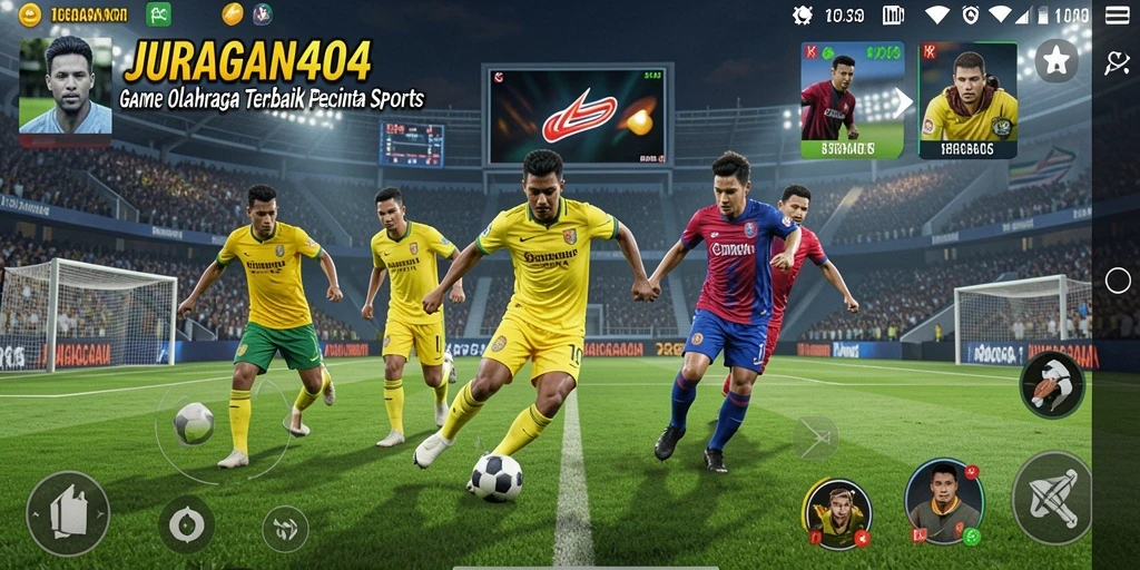 Screenshot gameplay JURAGAN404 yang menampilkan aksi seru olahraga.
