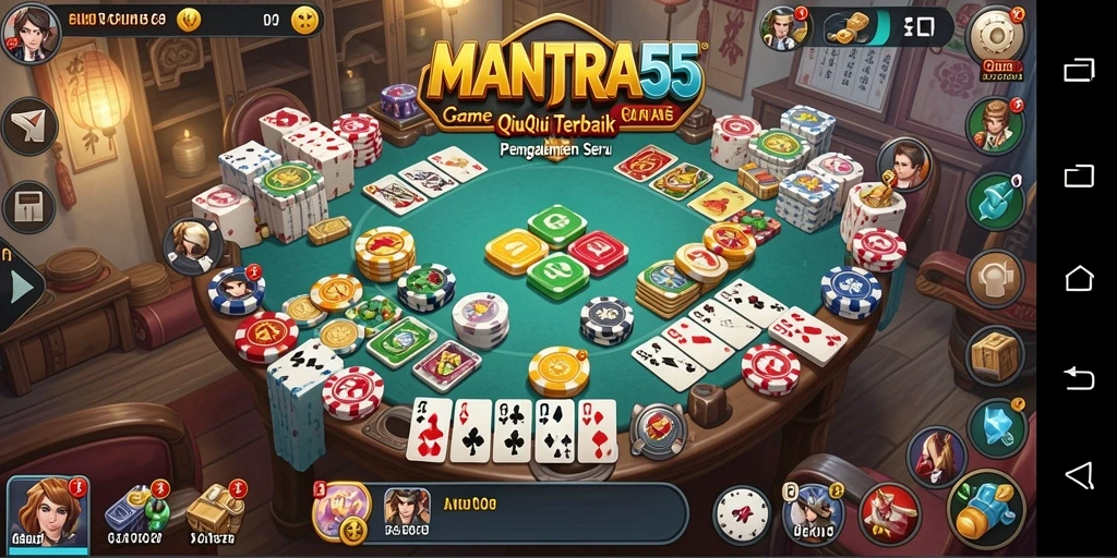 Tampilan permainan seru QiuQiu di MANTRA55