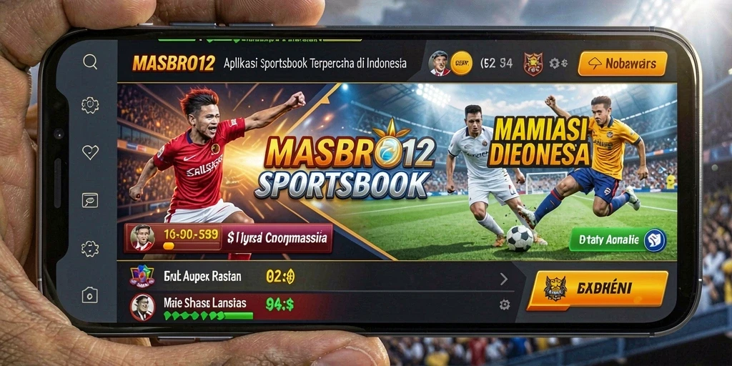 Tampilan menarik dari gameplay aplikasi Sportsbook MASBRO12.