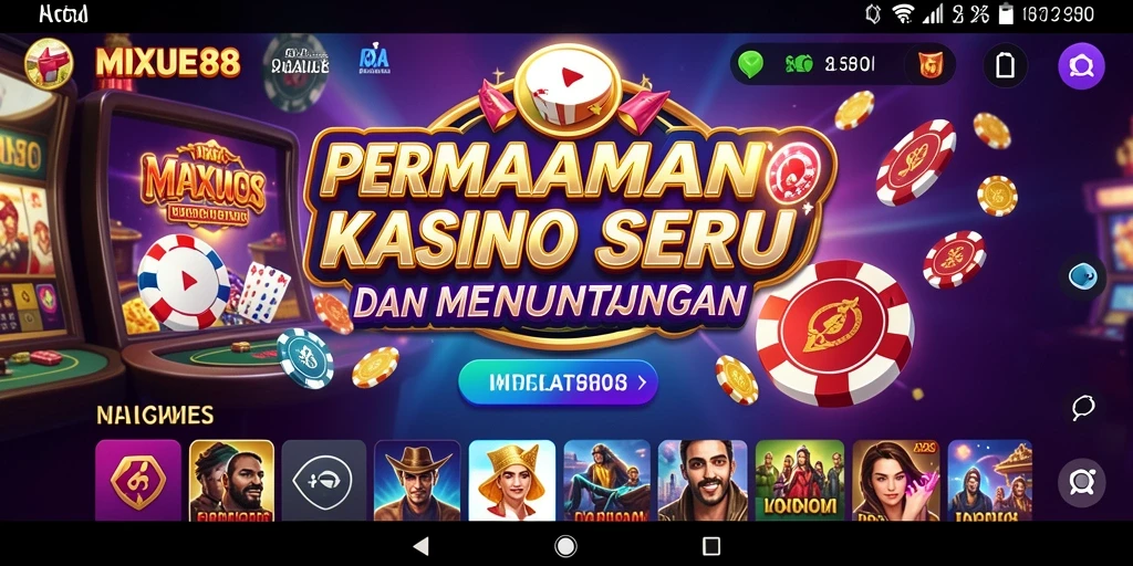 Tampilan menarik dari gameplay Kasino MIXUE88
