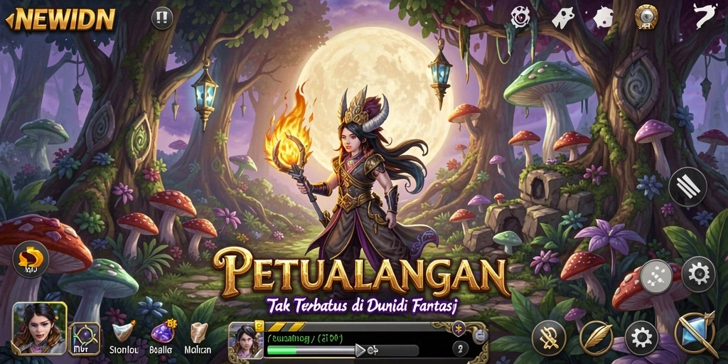 Gameplay seru dalam petualangan dunia fantasi NEWIDN.