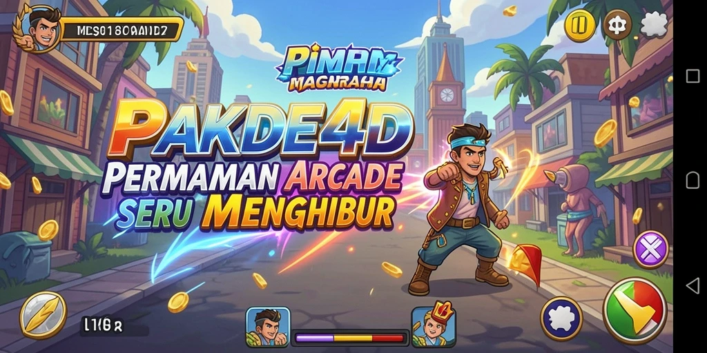 Tampilan gameplay menarik dari <strong>PAKDE4D</strong> dengan aksi Arcade yang seru.