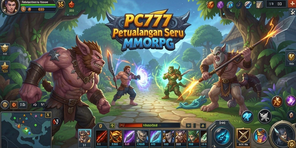 Gameplay PC777 yang seru dan grafis memukau dalam aksi MMORPG.