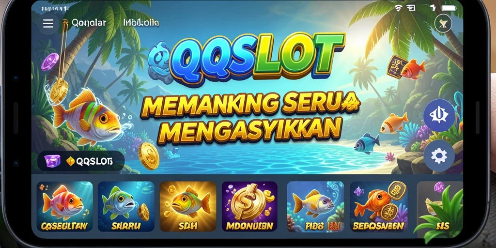 Tampilan gameplay QQSLOT yang penuh warna dan menarik.