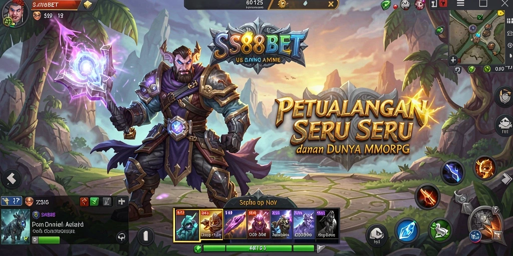 Tampilan gameplay menarik dalam dunia MMORPG SS88BET.
