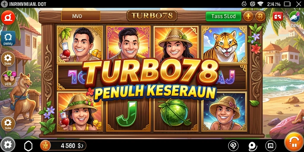 Screenshot TURBO78 menampilkan gameplay Slot yang mengasyikkan.